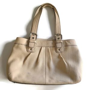 Coach Ivory Handbag Tote L0972-F13733